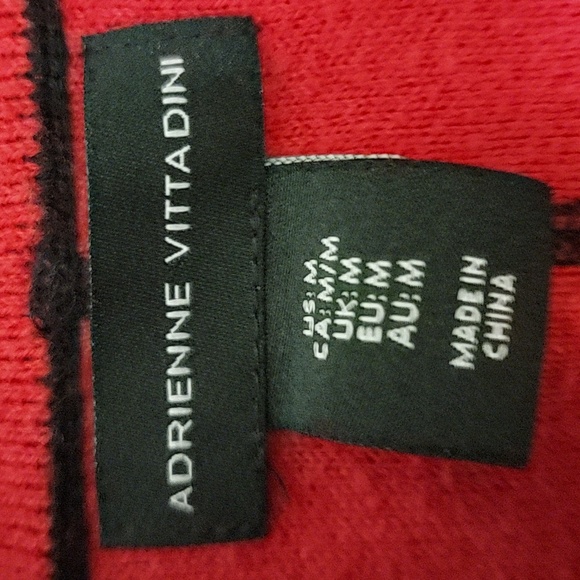 Adrienne Vittadini Red and Black Plaid Jacket - Picture 2 of 5